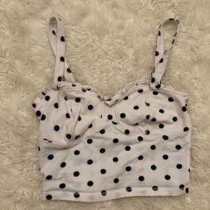 Polka Dot Crop Top